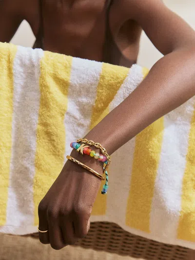 Baublebar Marjorie Waterproof Initial Bracelet In Multi