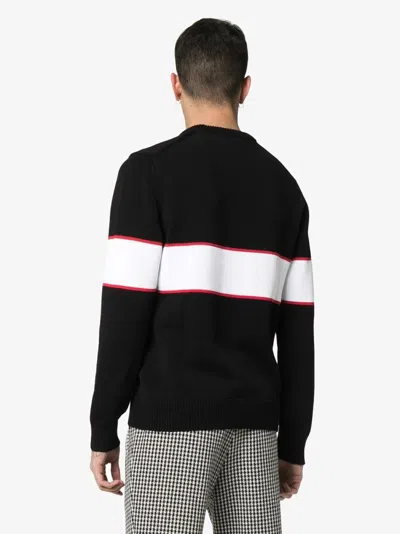 Givenchy Black Upside Down Logo Cotton Sweater In Multi