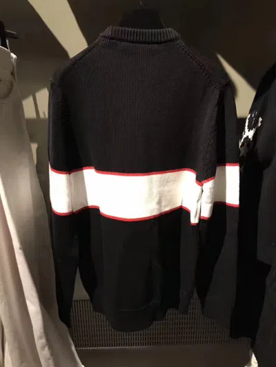 Givenchy Black Upside Down Logo Cotton Sweater In Multi