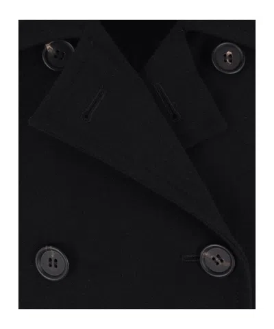 Yohji Yamamoto Double-breasted Buttoned Jacket In Black