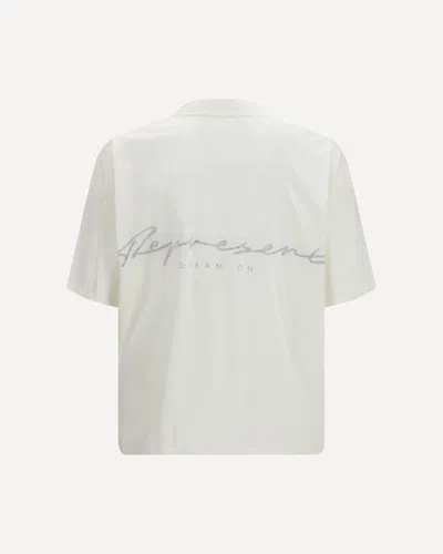 Represent T Shirt Western Doberman Graphic Crew Neck In Neutral