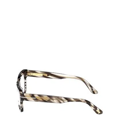 Tom Ford Eyewear Rectangle Frame Glasses In Green