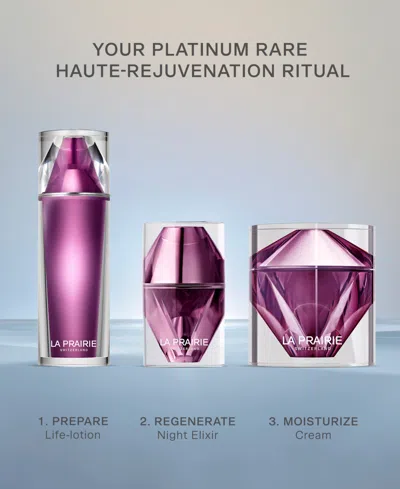La Prairie Platinum Rare Cellular Night Elixir Rejuvenating Serum In Pink