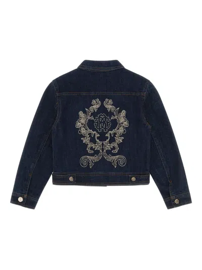Roberto Cavalli Denim Jacket In Blue