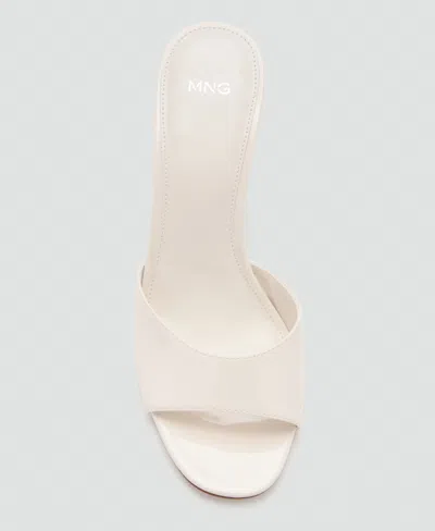 Mango Stiletto Heel Sandal In White