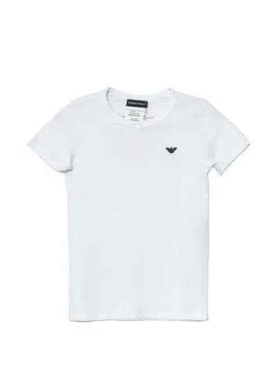 Armani Exchange Logo-embroidered T-shirt In Black