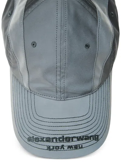 Alexander Wang Gradient Reflective Baseball Cap In Green