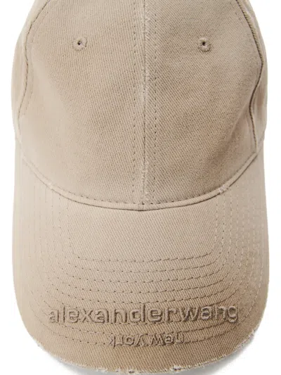 Alexander Wang Distressed Cap In Orange
