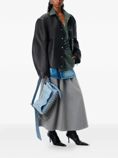 Alexander Wang Medium Ricco Shoulder Bag In Blue