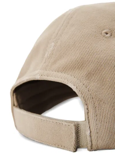 Alexander Wang Distressed Cap In Orange