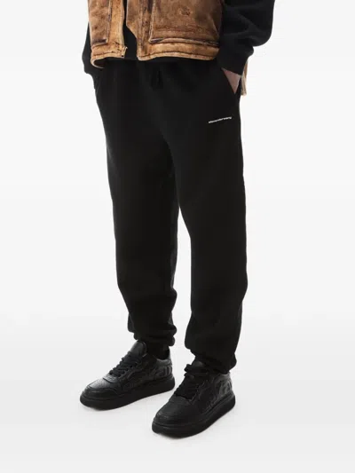 Alexander Wang Drawstring Track Pants In Black