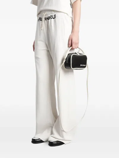 Palm Angels Logo-print Drawstring Track Pants In White