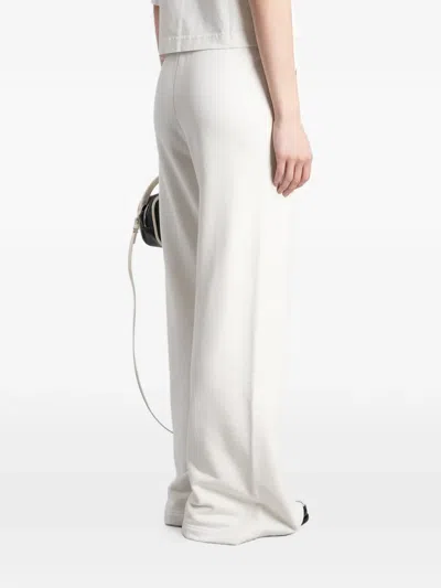 Palm Angels Logo-print Drawstring Track Pants In White