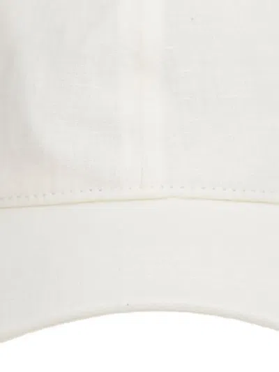 Gant Linen Baseball Cap In Orange