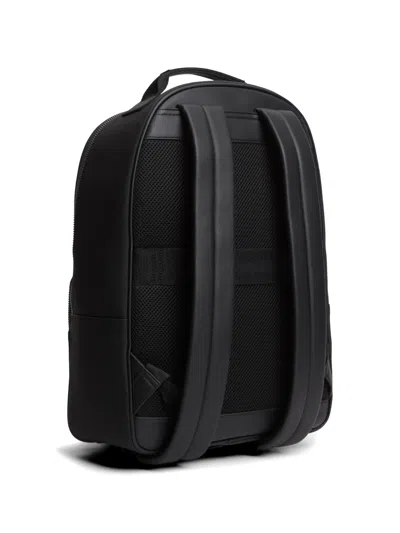 Tommy Hilfiger Hilfiger Logo Textured Backpack In Black