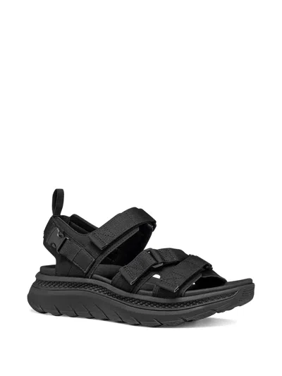 Geox Touch-strap Sandals In Black