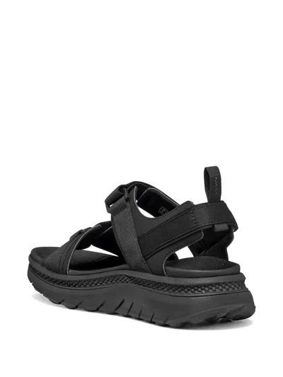 Geox Touch-strap Sandals In Black