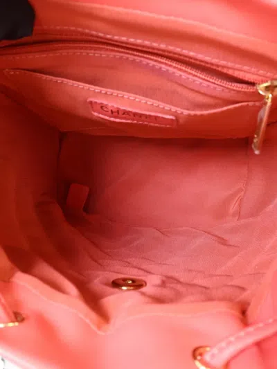 Pre-owned Chanel Cc Turn-lock Backpack In Pink