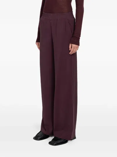 Minimum Rosies Wide-leg Trousers In Red