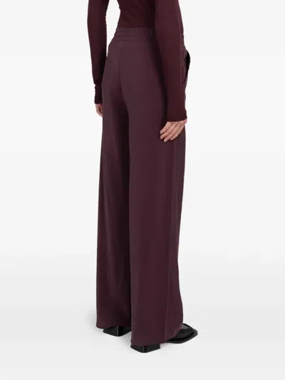 Minimum Rosies Wide-leg Trousers In Red