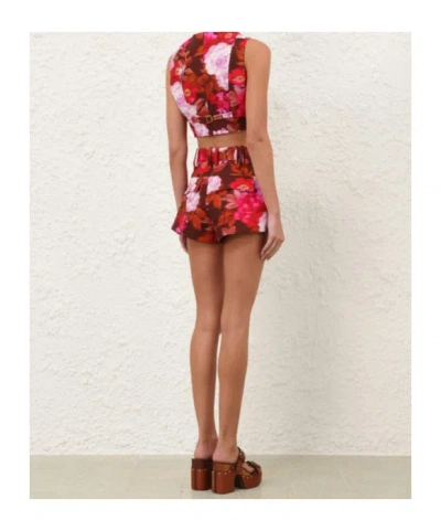 Zimmermann Belt Loop Shorts In Multi
