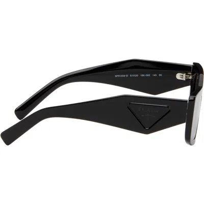 Prada Black Cat-eye Sunglasses In Black