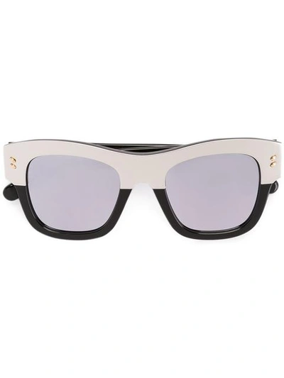 Stella Mccartney Two-tone Oversized Square Sunglasses In Metallic