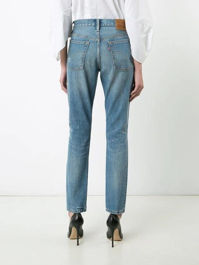 Shop Levi's Distressed High In Blue