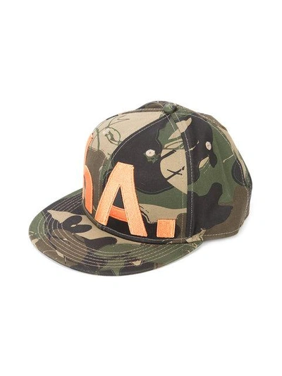 Shop Haculla Camouflage Print Hat In Green