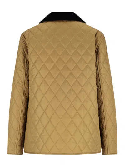 Burberry Dranefeld Quilted Jacket In Brown