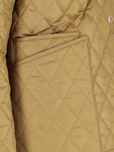 Burberry Dranefeld Quilted Jacket In Brown