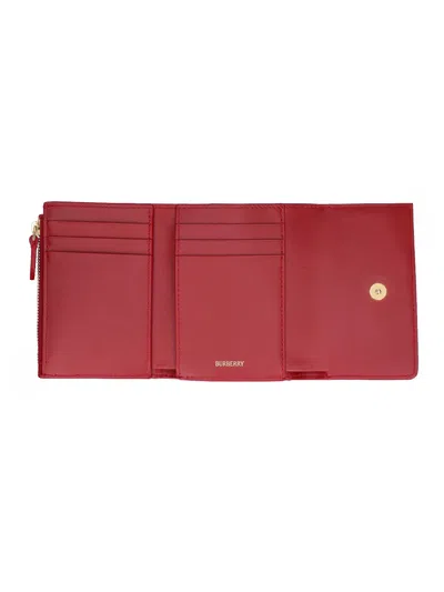 Burberry Small Check Folding Wallet In Multi