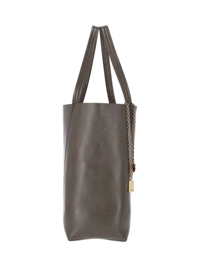 Chloé Medium Spin Tote Bag In Gray