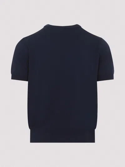Canali Cotton T-shirt In Black