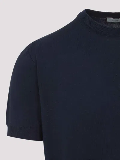 Canali Cotton T-shirt In Black
