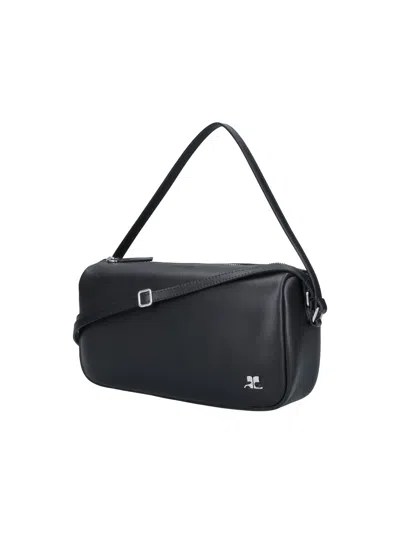 Courrèges Small Three Sixty Bag In Black
