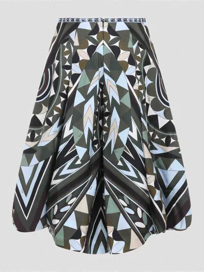 Pucci Silk Pants In Black