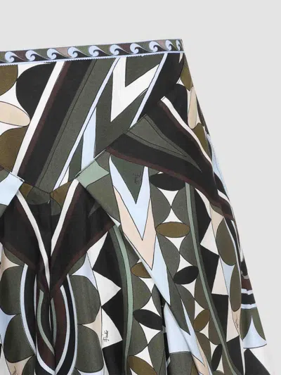 Pucci Silk Pants In Black