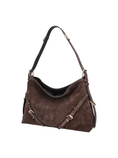 Givenchy Voyou Medium Shoulder Bag In Brown