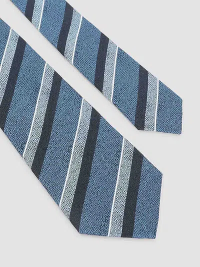 Kiton Silk Tie In Multi