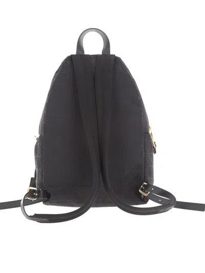 Moschino Logo Backpack In Gray