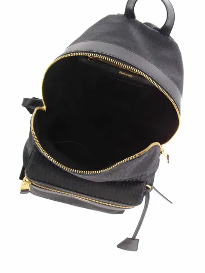 Moschino Logo Backpack In Gray