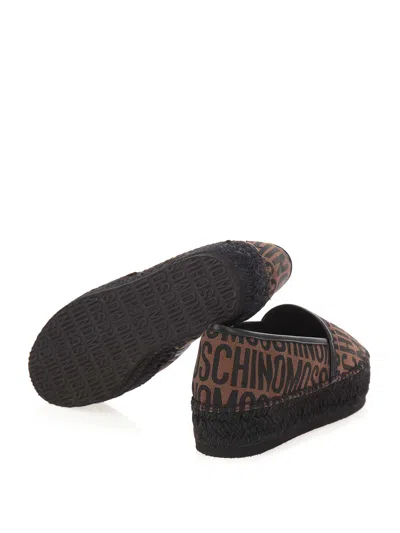 Moschino Logo Espadrillas In Multi