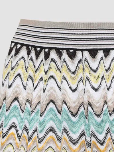 Missoni Pull On Pants Multicolor Beige Light Base In Multi