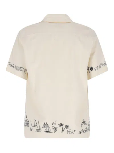 Paul Smith Mens Short Sleeves Regular Fit Shirt With Embroideredy In Neutral