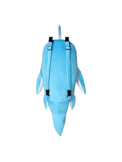 Sprayground Shark Plush Backpack In White