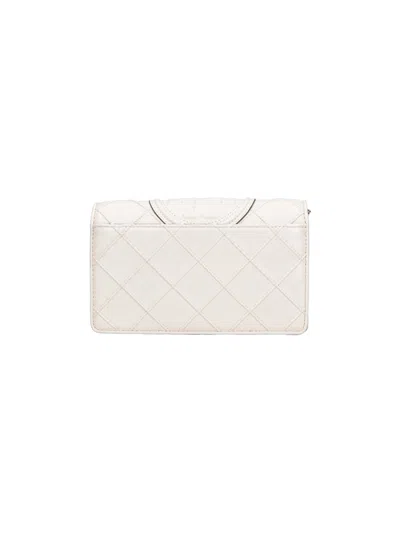 Tory Burch Chain Wallet Fleming In White
