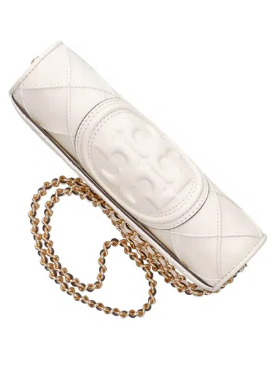 Tory Burch Chain Wallet Fleming In White