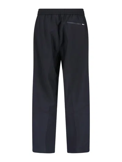 Laminar Tailored Wool-blend Trousers With Polyester Lining In Black