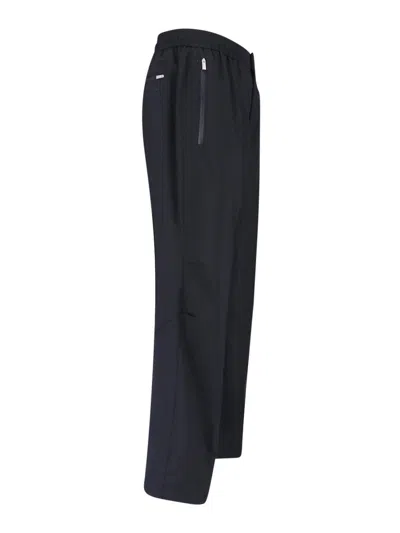 Laminar Tailored Wool-blend Trousers With Polyester Lining In Black
